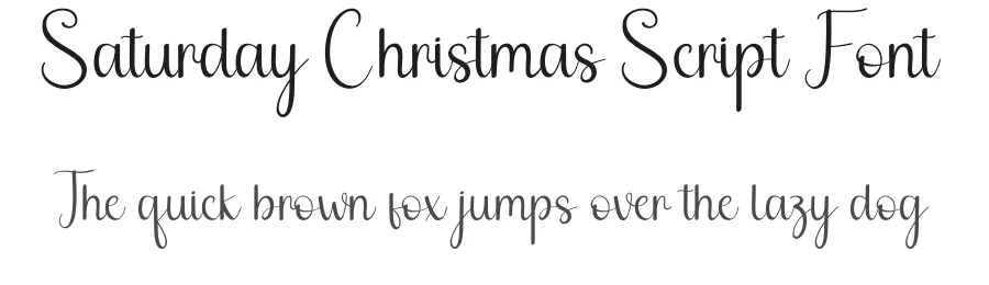 Saturday Christmas Script Font by andikastudio — Script Handwritten Font