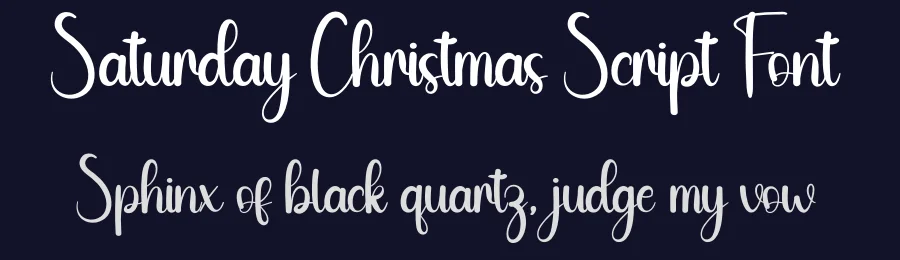 Saturday Christmas Script Font by creativeletter — Script Handwritten Font — thumbnail 2