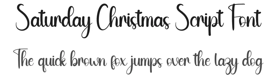 Saturday Christmas Script Font by creativeletter — Script Handwritten Font