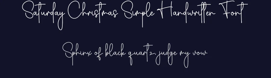 Saturday Christmas Simple Handwritten Font by creativeletter — Script Handwritten Font — thumbnail 2
