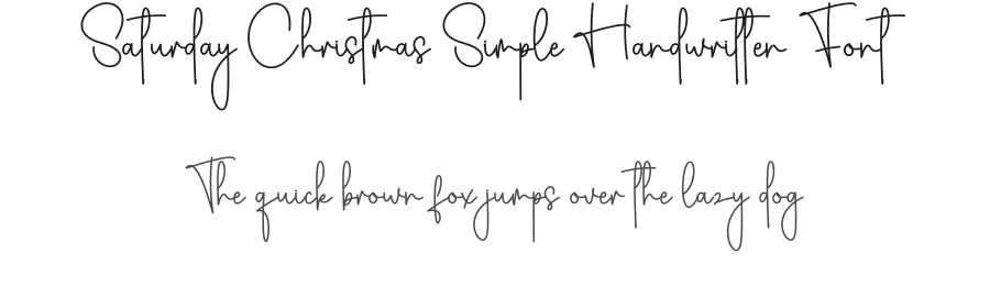Saturday Christmas Simple Handwritten Font by creativeletter — Script Handwritten Font