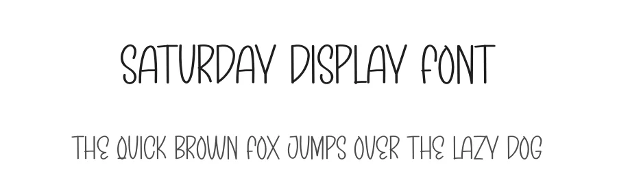 Saturday Display Font by andikastudio — Display Font