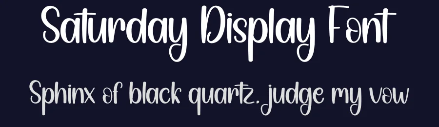 Saturday Display Font by creativeletter — Script Handwritten Font — thumbnail 2