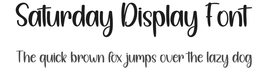 Saturday Display Font by creativeletter — Display Font