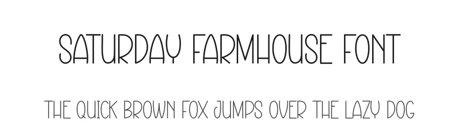 Saturday Farmhouse Font by creativeletter — Script Handwritten Font