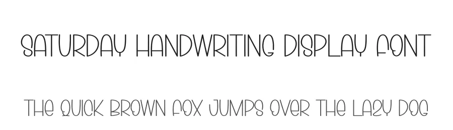 Saturday Handwriting Display Font by andikastudio — Display Font