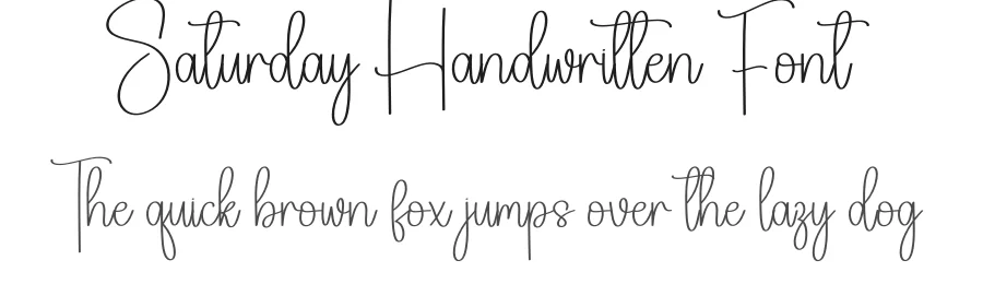 Saturday Handwritten Font by Kecimpring — Script Handwritten Font