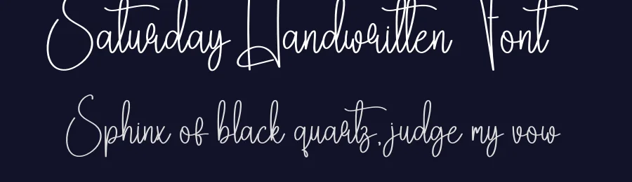 Saturday Handwritten Font by creativeletter — Script Handwritten Font — thumbnail 2