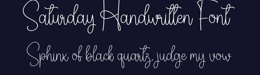 Saturday Handwritten Font by creativeletter — Script Handwritten Font — thumbnail 2
