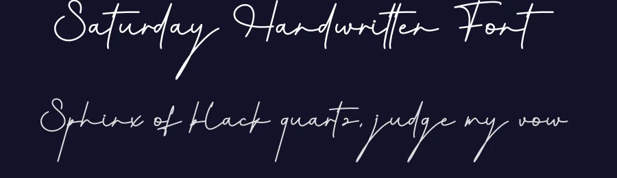 Saturday Handwritten Font by creativeletter — Script Handwritten Font — thumbnail 2