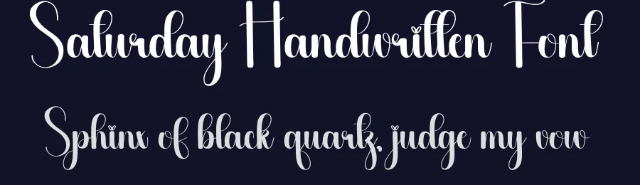 Saturday Handwritten Font by creativeletter — Script Handwritten Font — thumbnail 2