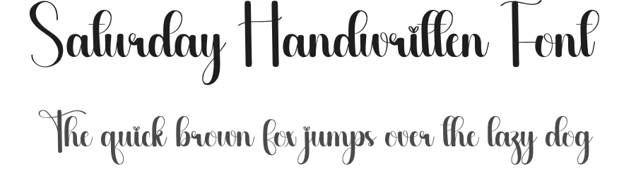 Saturday Handwritten Font by creativeletter — Script Handwritten Font