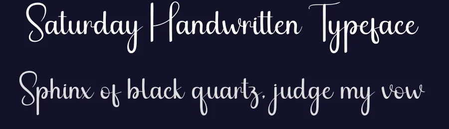 Saturday Handwritten Typeface by andikastudio — Script Handwritten Font — thumbnail 2