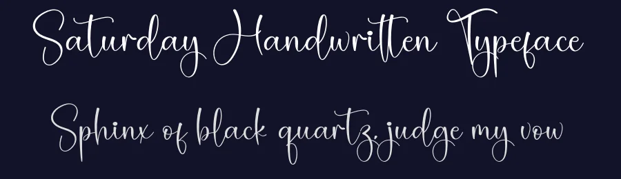 Saturday Handwritten Typeface by creativeletter — Script Handwritten Font — thumbnail 2