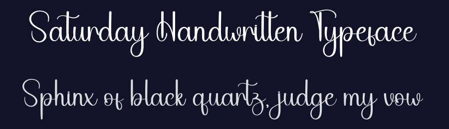 Saturday Handwritten Typeface by andikastudio — Script Handwritten Font — thumbnail 2