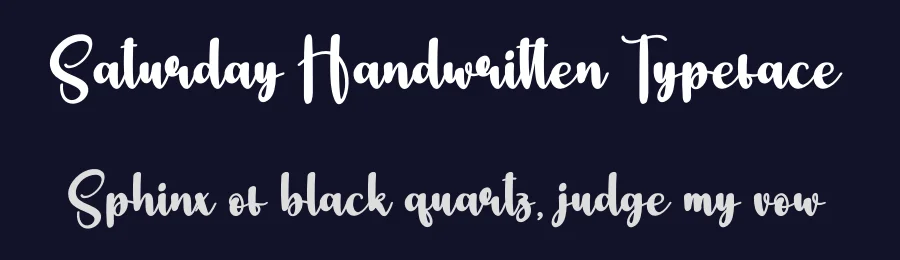 Saturday Handwritten Typeface by andikastudio — Script Handwritten Font — thumbnail 2