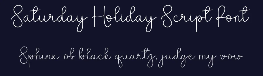 Saturday Holiday Script Font by andikastudio — Script Handwritten Font — thumbnail 2