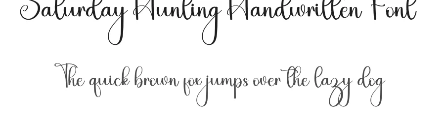 Saturday Hunting Handwritten Font by inermediaSTUDIO — Script Handwritten Font