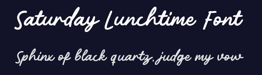 Saturday Lunchtime Font by Rillatype — Script Handwritten Font — thumbnail 2