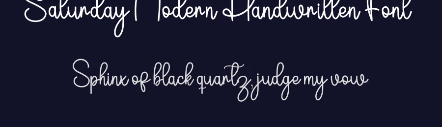 Saturday Modern Handwritten Font by inermediaSTUDIO — Script Handwritten Font — thumbnail 2