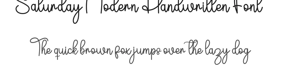Saturday Modern Handwritten Font by inermediaSTUDIO — Script Handwritten Font