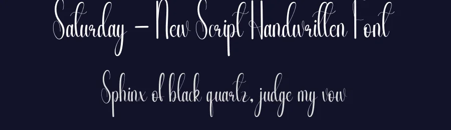 Saturday – New Script Handwritten Font by andikastudio — Script Handwritten Font — thumbnail 2