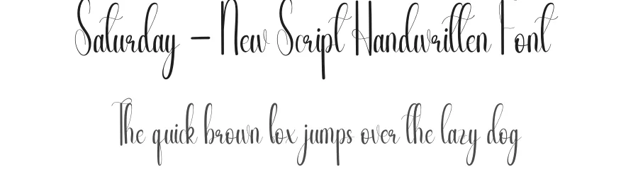 Saturday – New Script Handwritten Font by andikastudio — Script Handwritten Font