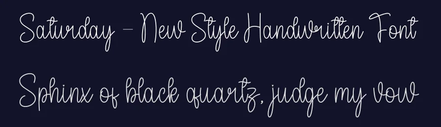 Saturday – New Style Handwritten Font by andikastudio — Script Handwritten Font — thumbnail 2