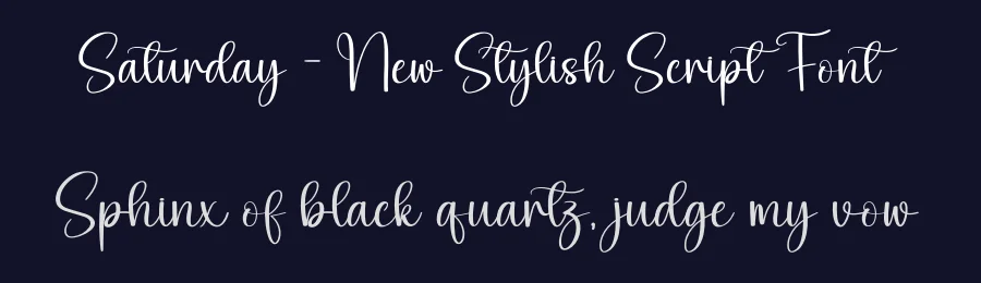 Saturday – New Stylish Script Font by andikastudio — Script Handwritten Font — thumbnail 2