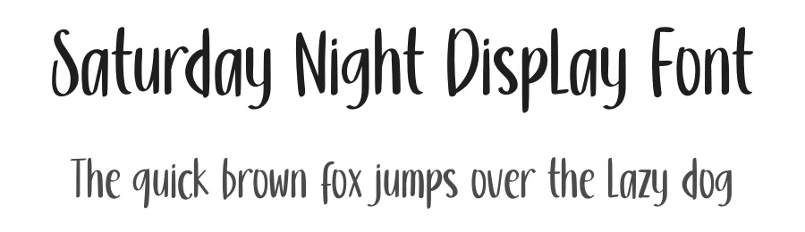 Saturday Night Display Font by inermediaSTUDIO — Script Handwritten Font