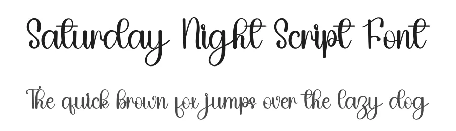 Saturday Night Script Font by inermediaSTUDIO — Script Handwritten Font