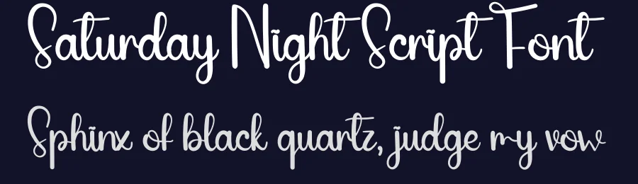 Saturday Night Script Font by andikastudio — Script Handwritten Font — thumbnail 2