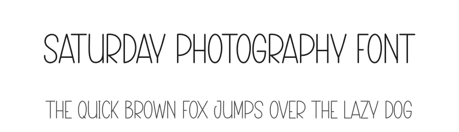 Saturday Photography Font by creativeletter — Script Handwritten Font
