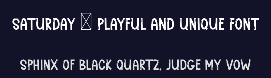 Saturday – Playful And Unique Font by freshtypeink — Display Font — thumbnail 2