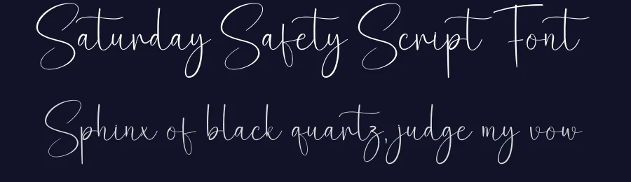Saturday Safety Script Font by creativeletter — Script Handwritten Font — thumbnail 2