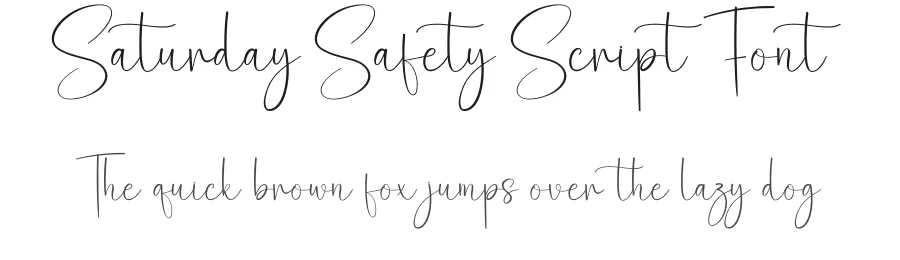 Saturday Safety Script Font by creativeletter — Script Handwritten Font