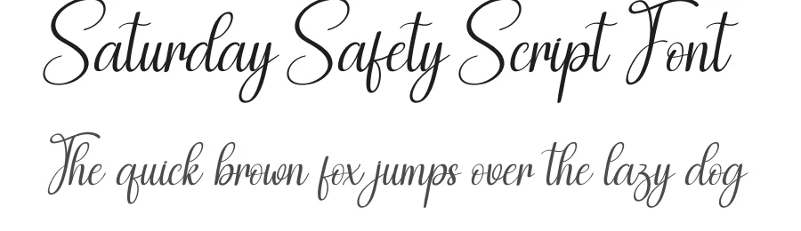 Saturday Safety Script Font by creativeletter — Script Handwritten Font