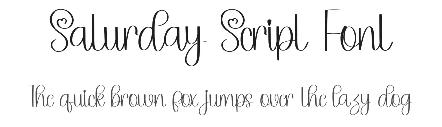 Saturday Script Font by inermediaSTUDIO — Script Handwritten Font