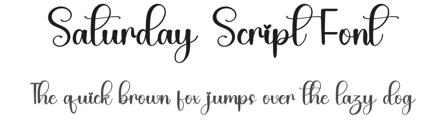 Saturday Script Font by inermediaSTUDIO — Script Handwritten Font