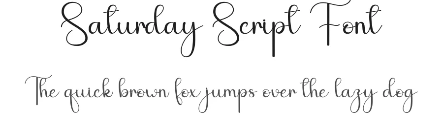 Saturday Script Font by andikastudio — Script Handwritten Font