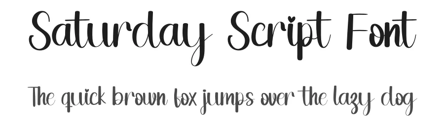 Saturday Script Font by inermediaSTUDIO — Script Handwritten Font
