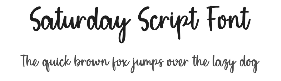 Saturday Script Font by inermediaSTUDIO — Script Handwritten Font