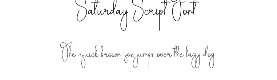 Saturday Script Font by andikastudio — Script Handwritten Font