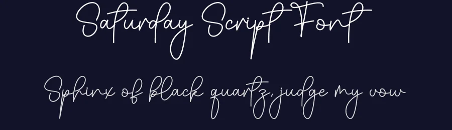 Saturday Script Font by creativeletter — Script Handwritten Font — thumbnail 2