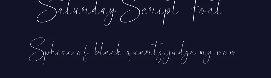 Saturday Script Font by creativeletter — Script Handwritten Font — thumbnail 2