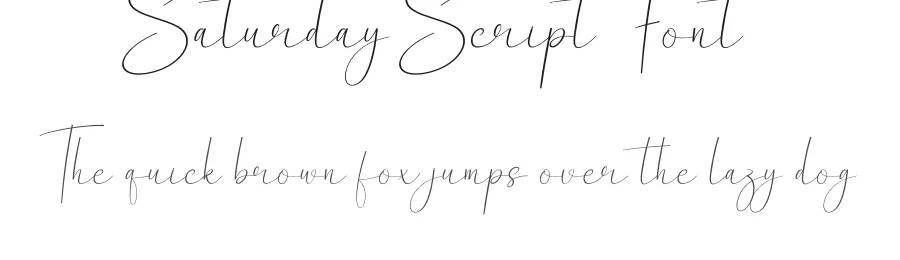 Saturday Script Font by creativeletter — Script Handwritten Font