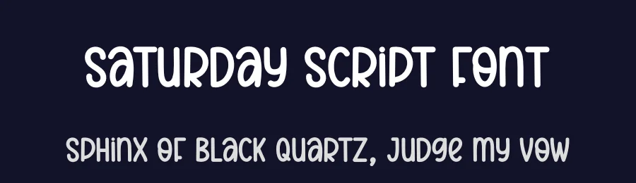 Saturday Script Font by andikastudio — Display Font — thumbnail 2