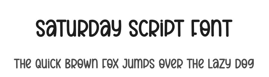 Saturday Script Font by andikastudio — Display Font