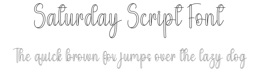 Saturday Script Font by andikastudio — Script Handwritten Font