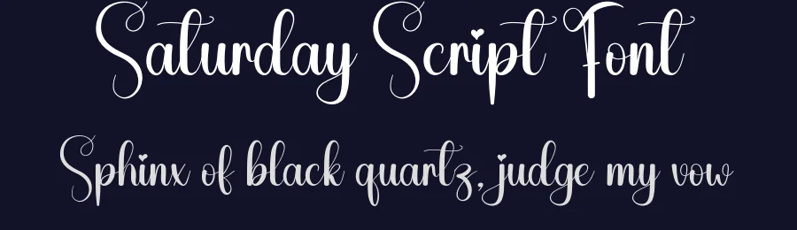 Saturday Script Font by creativeletter — Script Handwritten Font — thumbnail 2